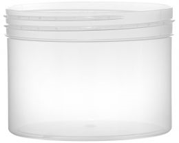 0.5OZ Single-Wall Straight Sided Jars 43MM Clarified Polypropylene